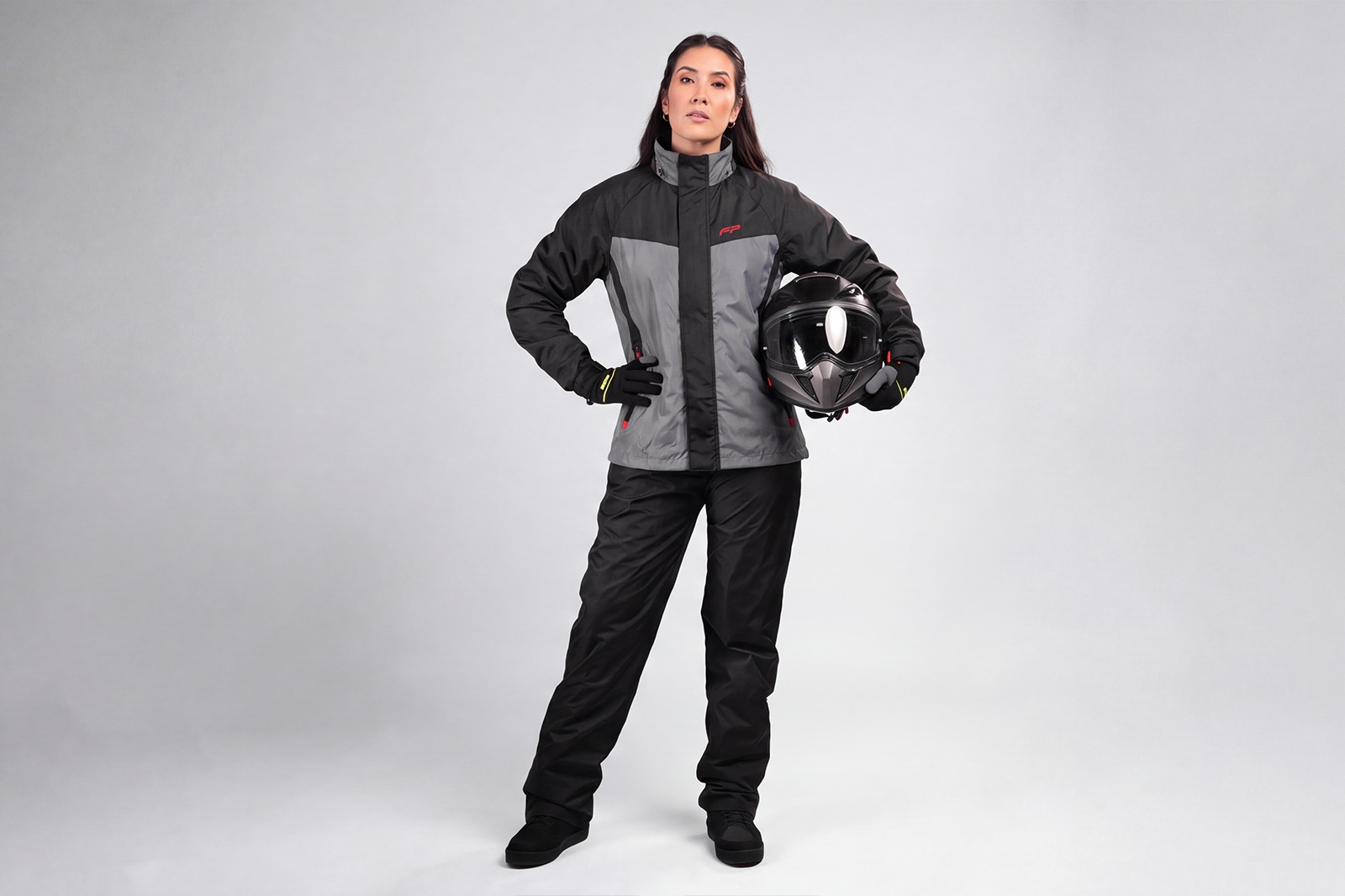 Impermeable Mujer Tsunami Negro