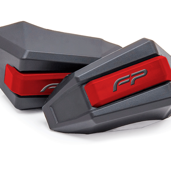 KIT REPUESTO SLIDER GHOST NEGRO/ROJO FIRE PARTS (2 LADOS)