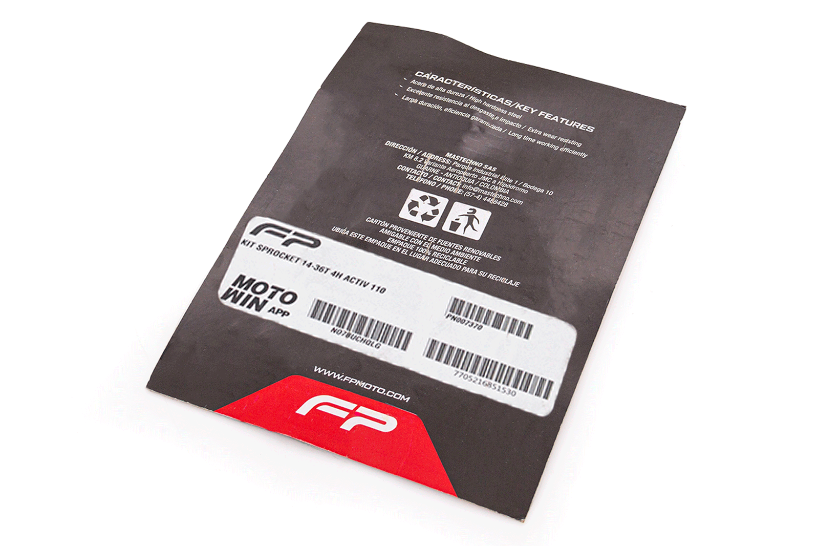 KIT SPROCKET 14-36T 4H ACTIV 110, Kit Sprocket. Kit Sprocket para moto. Sprocket para moto. Kit Respuesto Sprocket para moto. Juego Kit Sprocket para Moto. Piñon para Moto. Piñones de Repuesto para Moto