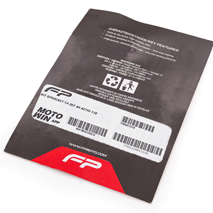 KIT SPROCKET 14-36T 4H ACTIV 110, Kit Sprocket. Kit Sprocket para moto. Sprocket para moto. Kit Respuesto Sprocket para moto. Juego Kit Sprocket para Moto. Piñon para Moto. Piñones de Repuesto para Moto