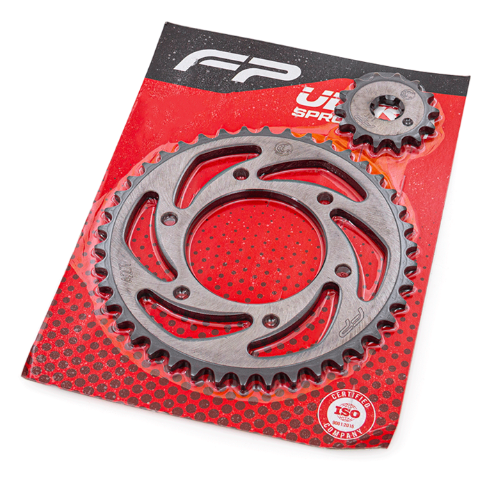 KIT SPROCKET 14-42T 4H SZ16R, Kit Sprocket. Kit Sprocket para moto. Sprocket para moto. Kit Respuesto Sprocket para moto. Juego Kit Sprocket para Moto. Piñon para Moto. Piñones de Repuesto para Moto