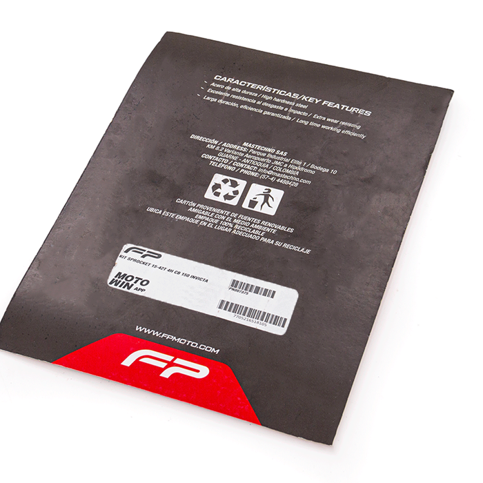 KIT SPROCKET 15-42T 4H CB 150 INVICTA, Kit Sprocket. Kit Sprocket para moto. Sprocket para moto. Kit Respuesto Sprocket para moto. Juego Kit Sprocket para Moto. Piñon para Moto. Piñones de Repuesto para Moto