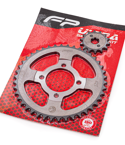 KIT SPROCKET 14-42T 4H ECO100, Kit Sprocket. Kit Sprocket para moto. Sprocket para moto. Kit Respuesto Sprocket para moto. Juego Kit Sprocket para Moto. Piñon para Moto. Piñones de Repuesto para Moto