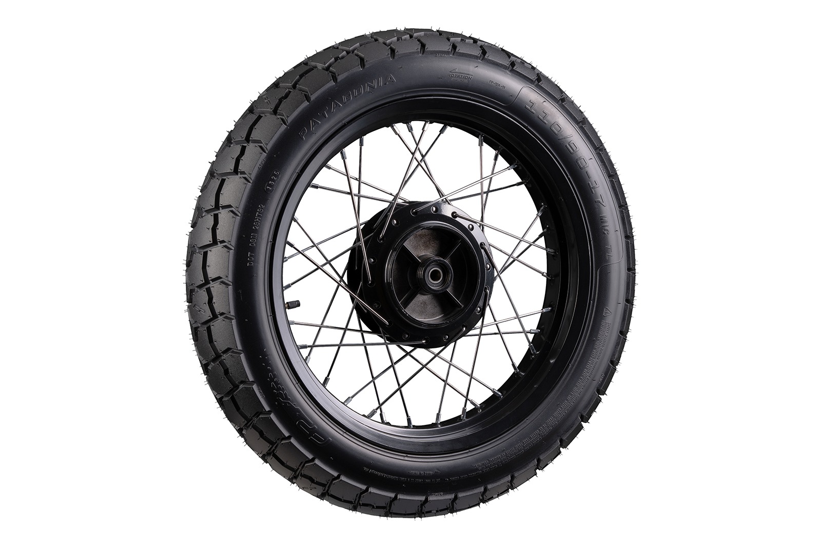 Llanta FP Patagonia 110/90-17 en vista lateral