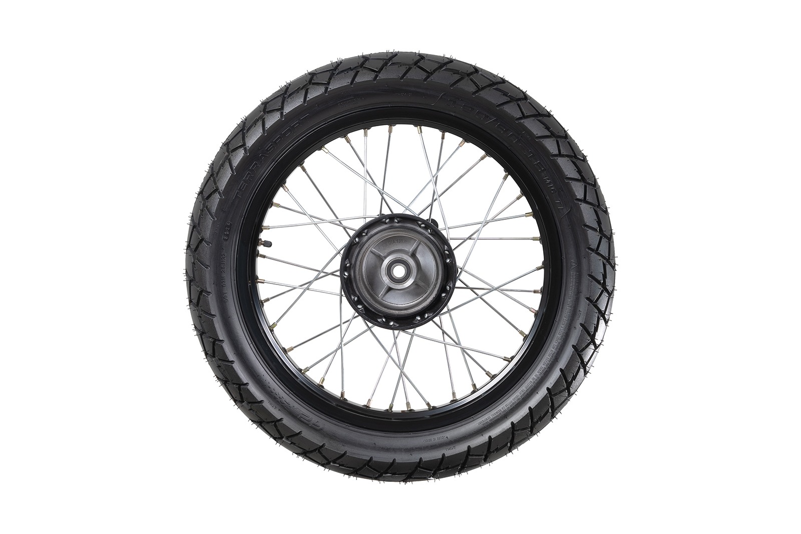 Llanta doble propósito 110/90-17
Llanta para moto carretera y off-road
Neumático FP Terrasport
Llantas de moto para viaje
Llanta con tracción mixta
Neumático resistente al desgaste
Llantas para aventureros en moto