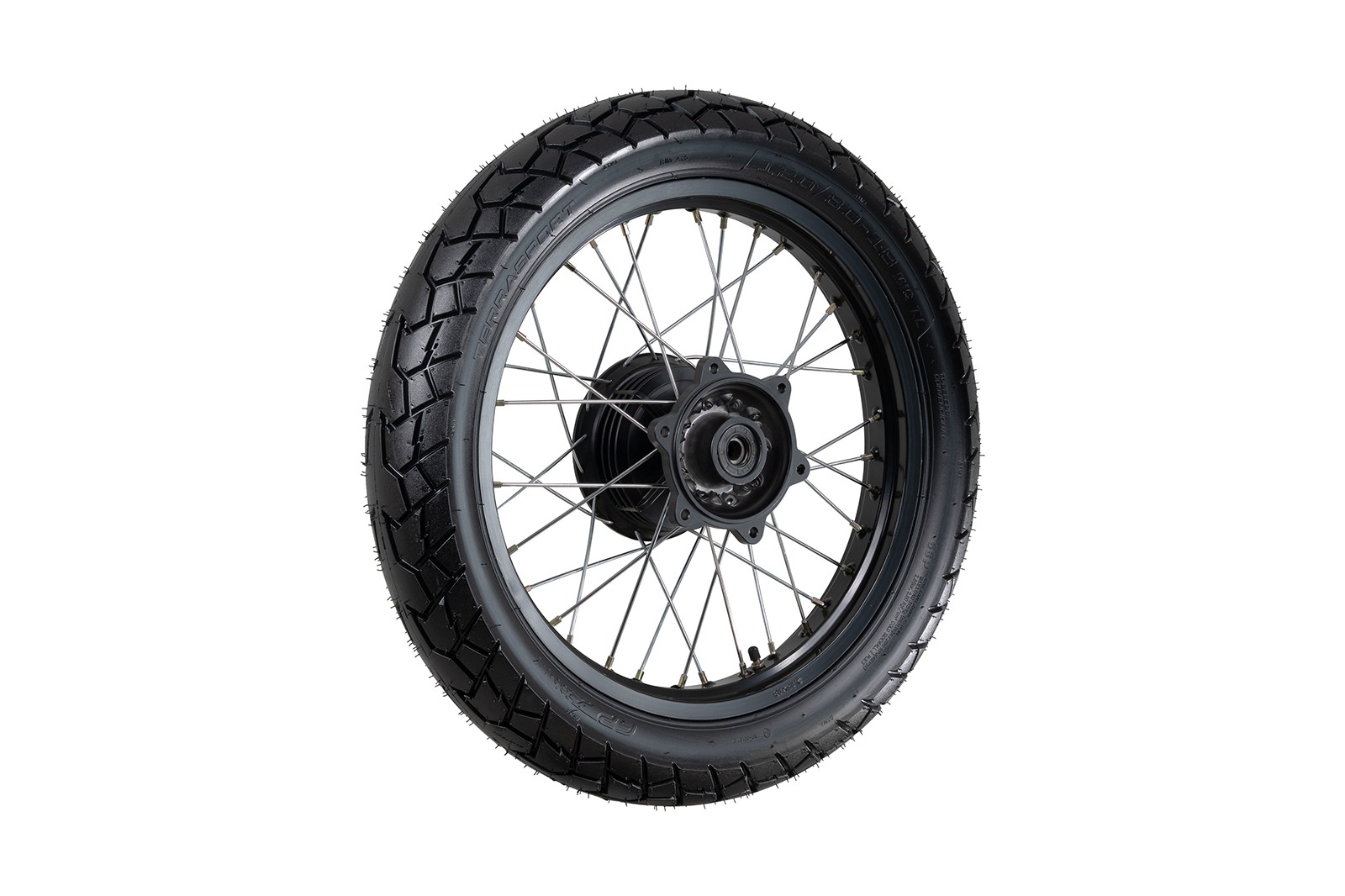 Llanta doble propósito 110/90-17
Llanta para moto carretera y off-road
Neumático FP Terrasport
Llantas de moto para viaje
Llanta con tracción mixta
Neumático resistente al desgaste
Llantas para aventureros en moto