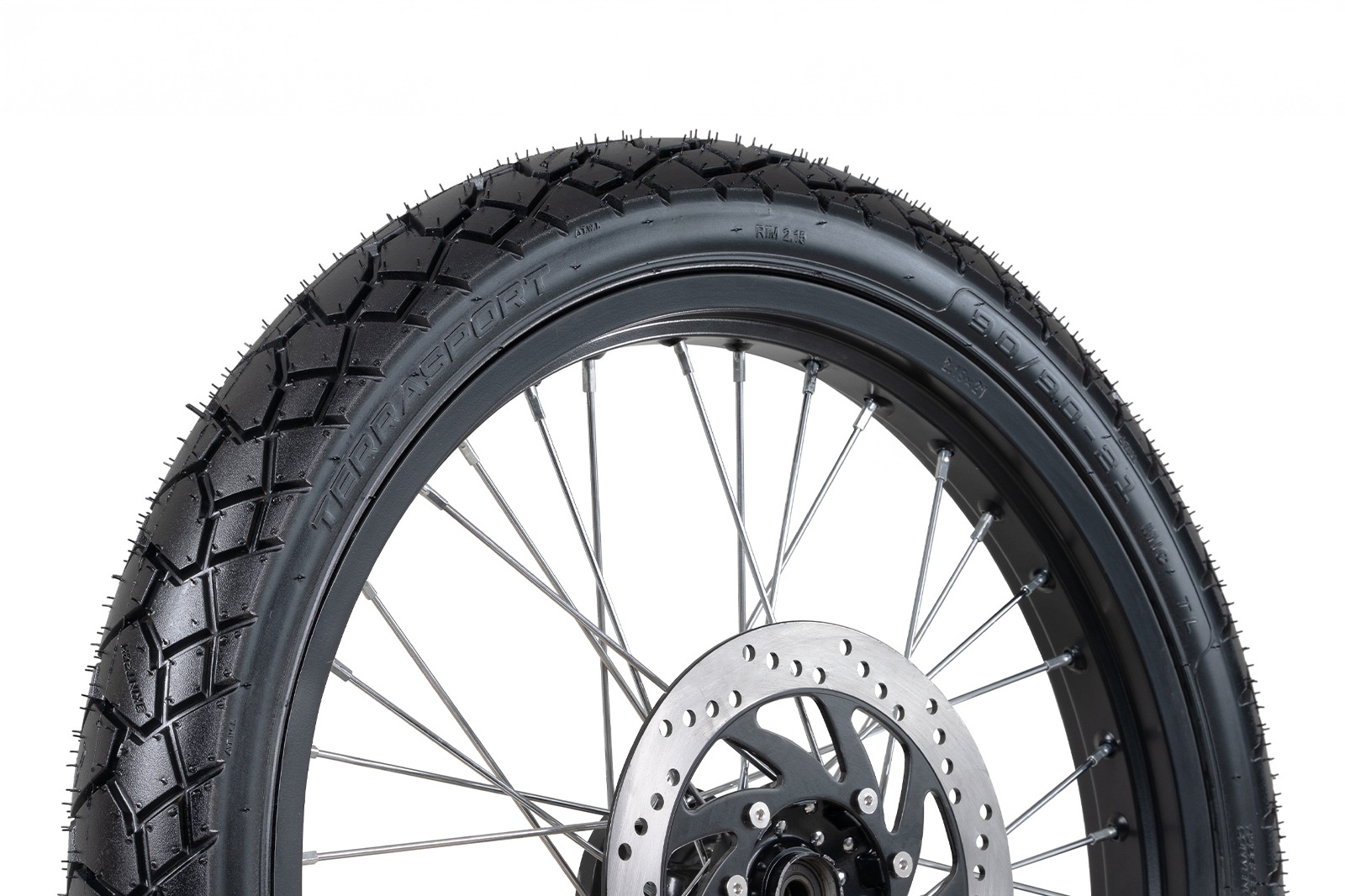 Llanta doble propósito 110/90-17
Llanta para moto carretera y off-road
Neumático FP Terrasport
Llantas de moto para viaje
Llanta con tracción mixta
Neumático resistente al desgaste
Llantas para aventureros en moto