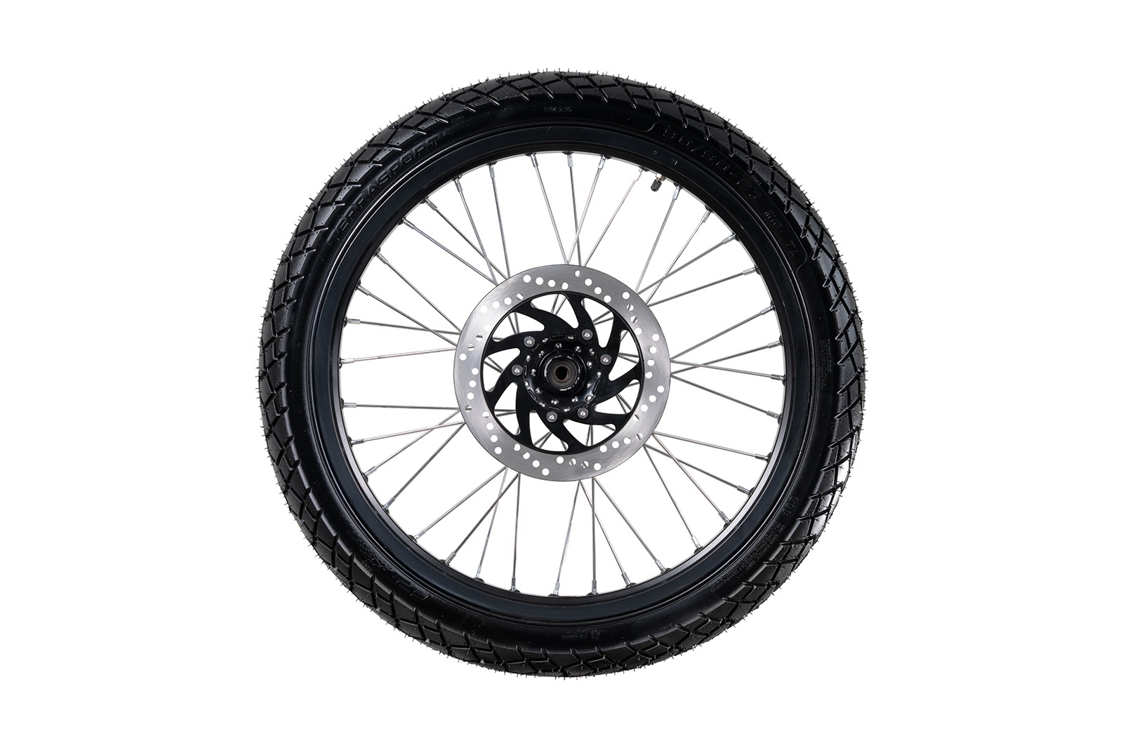 Llanta doble propósito 110/90-17
Llanta para moto carretera y off-road
Neumático FP Terrasport
Llantas de moto para viaje
Llanta con tracción mixta
Neumático resistente al desgaste
Llantas para aventureros en moto
