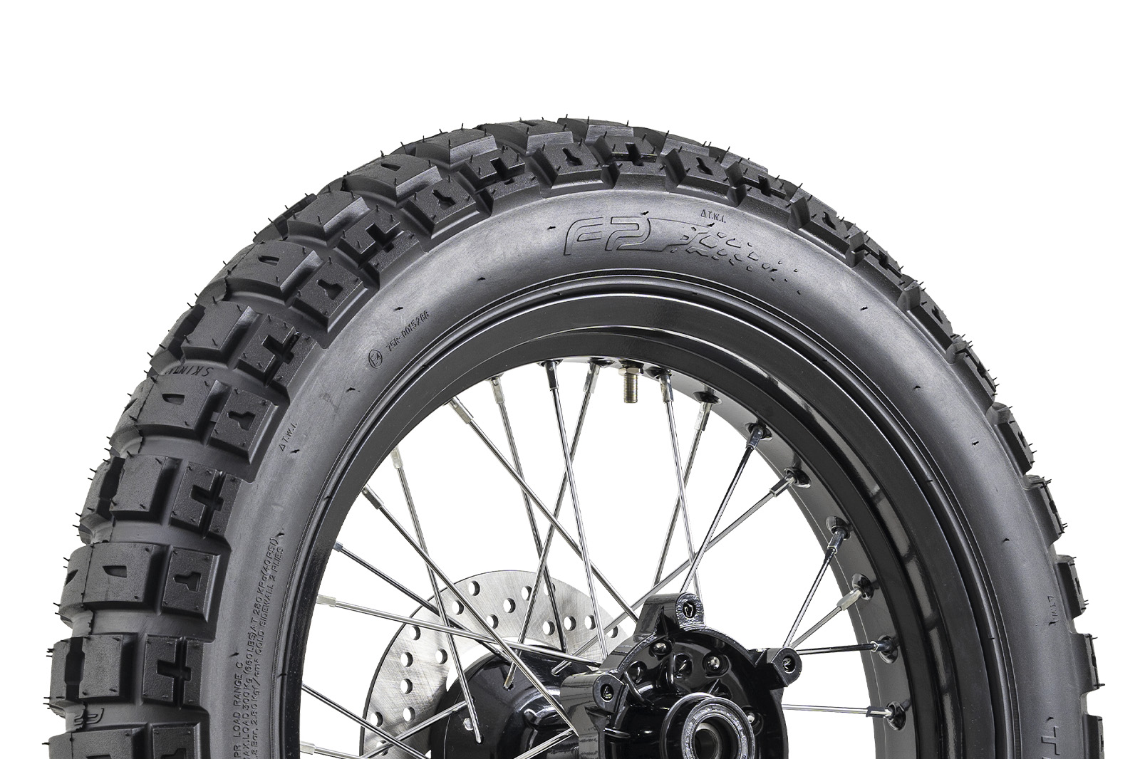 Llanta FP Traxx 120/80-18 TL para moto doble propósito