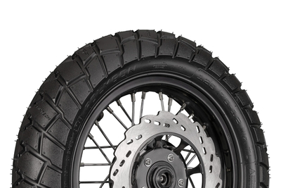 Llanta FP Polygon 120/70-12 TL vista lateral scooter