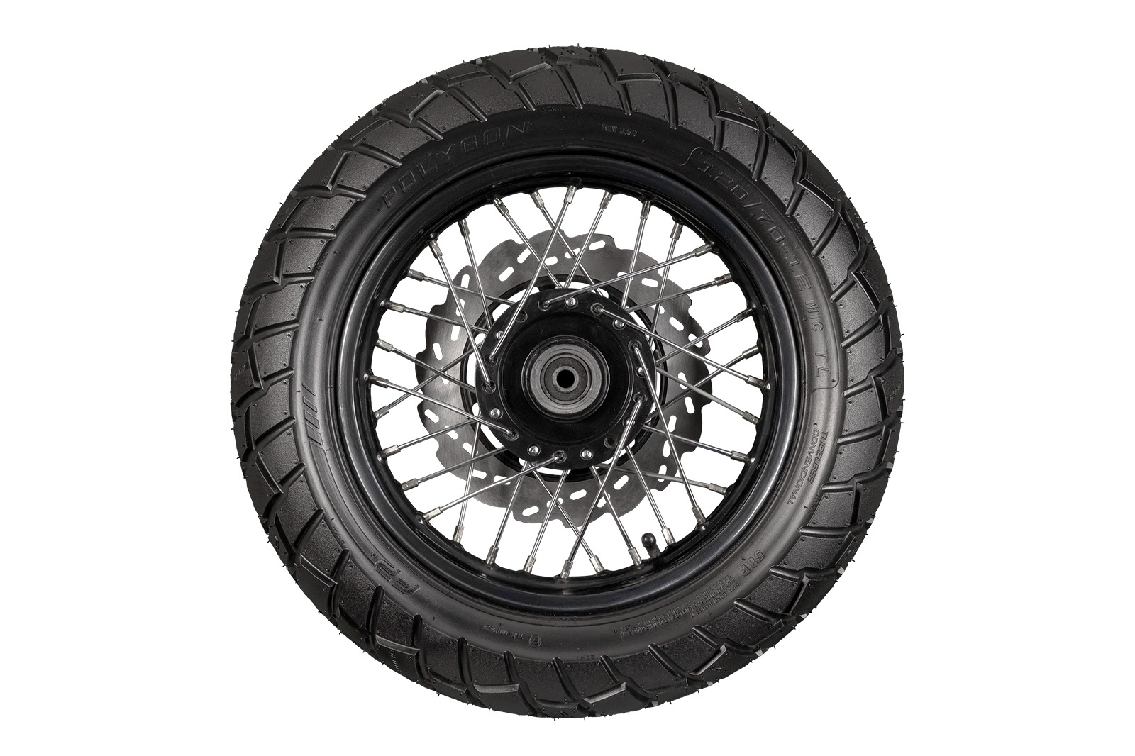 FP Polygon 120/70-12 TL agarre en pavimento húmedo