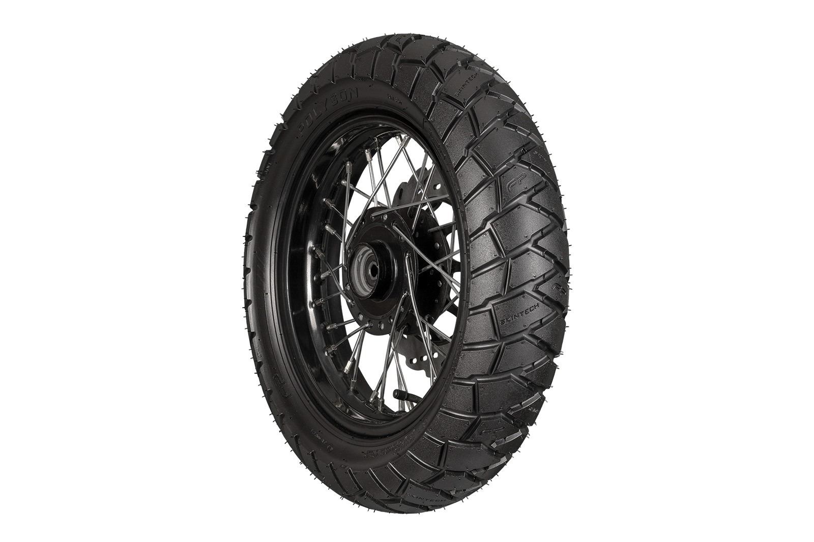 Detalle banda de rodamiento FP Polygon 120/70-12 TL