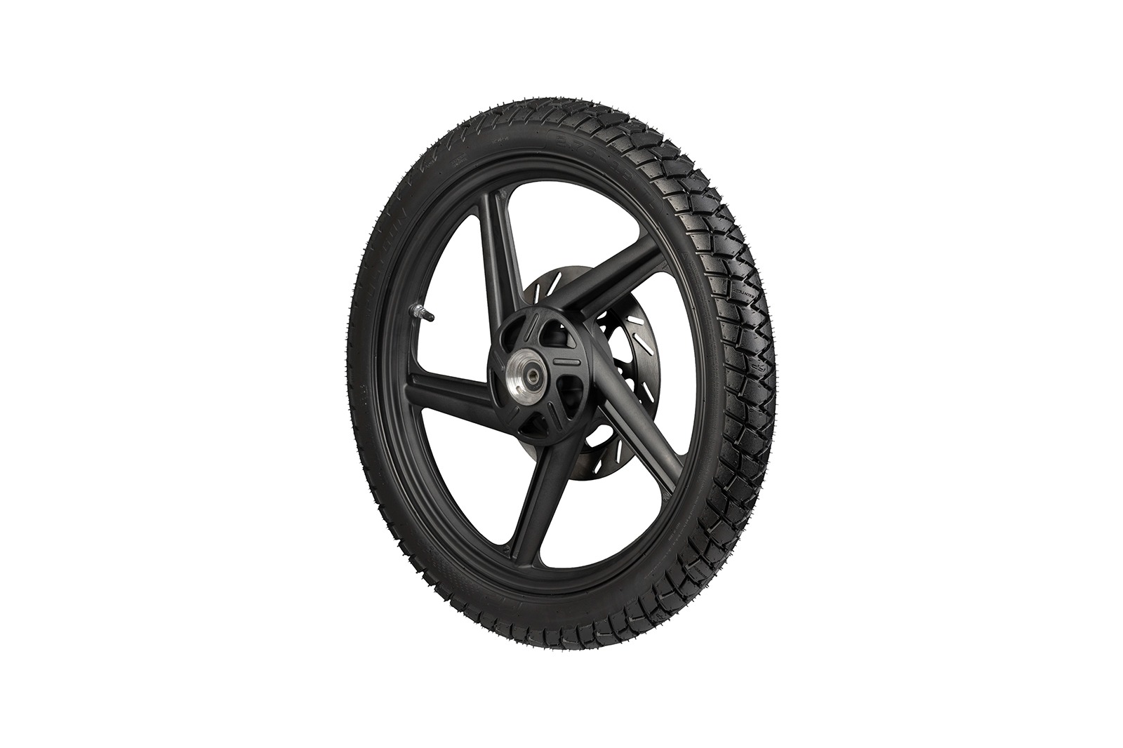 Perspectiva lateral izquierda de la llanta POLYGON 2.75-18TL