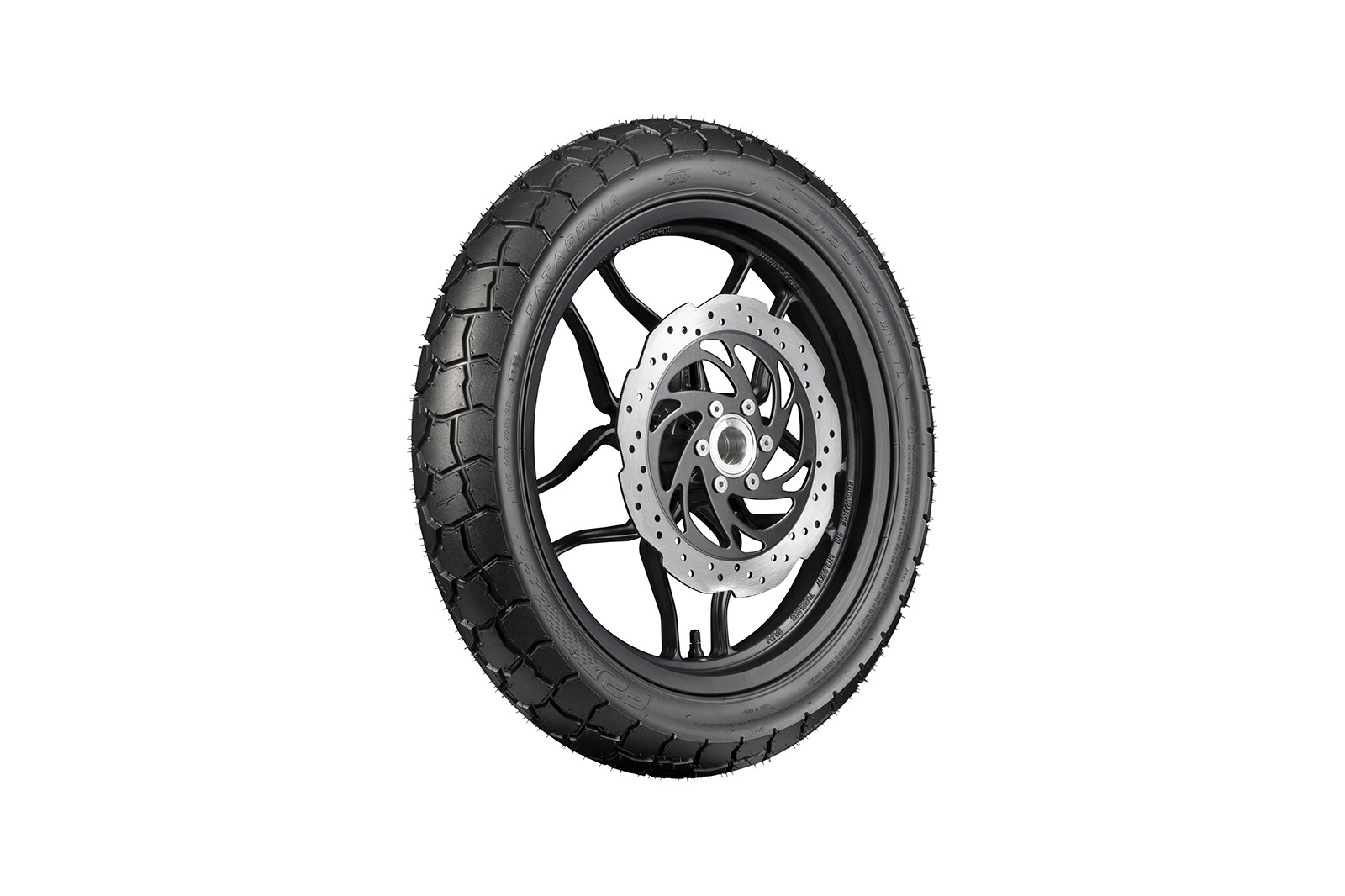 FP Patagonia 100/80-17 TL montada en moto
