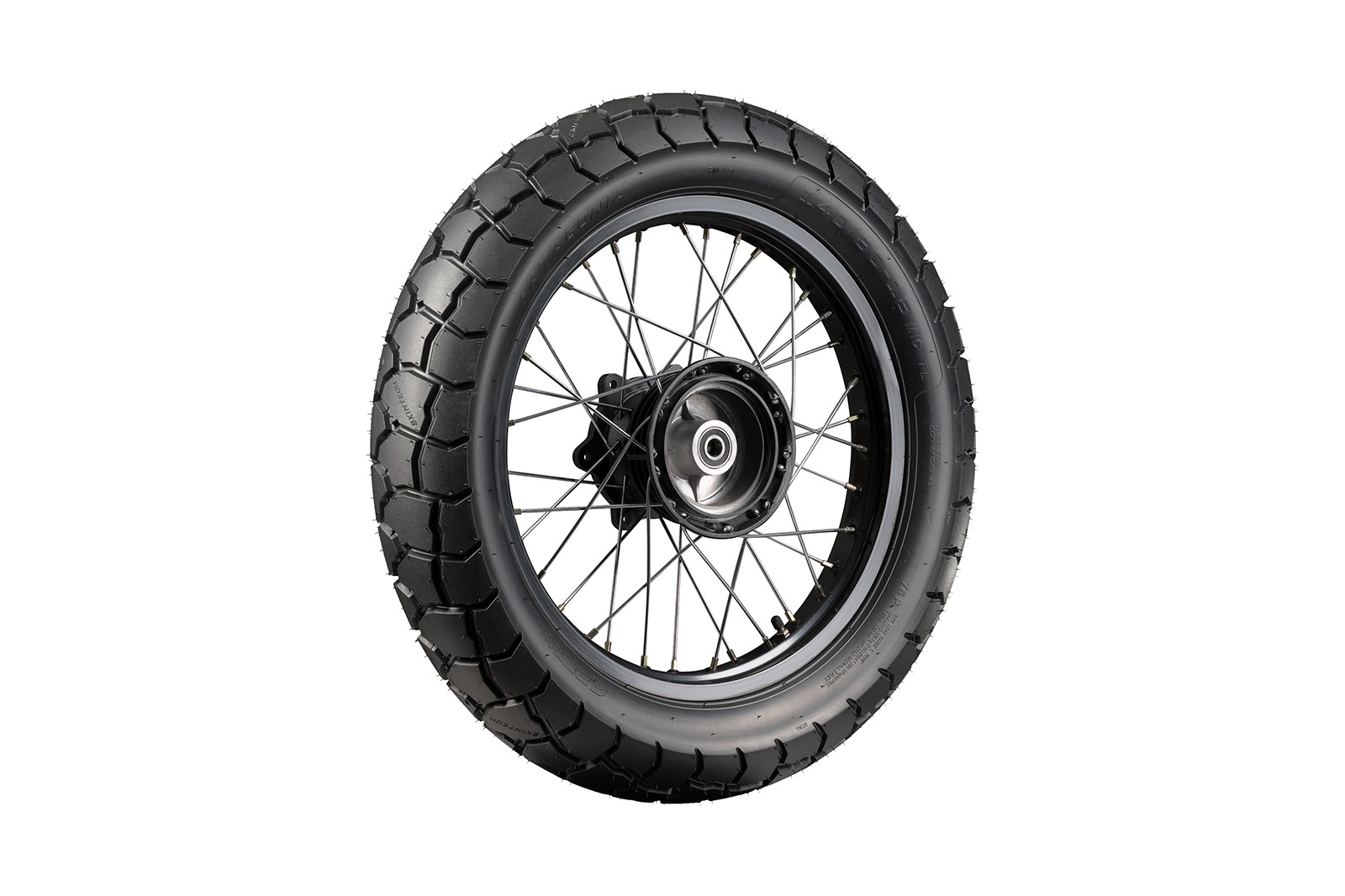 Vista lateral derecha de la llanta PATAGONIA 140/80-18 TL para motos touring