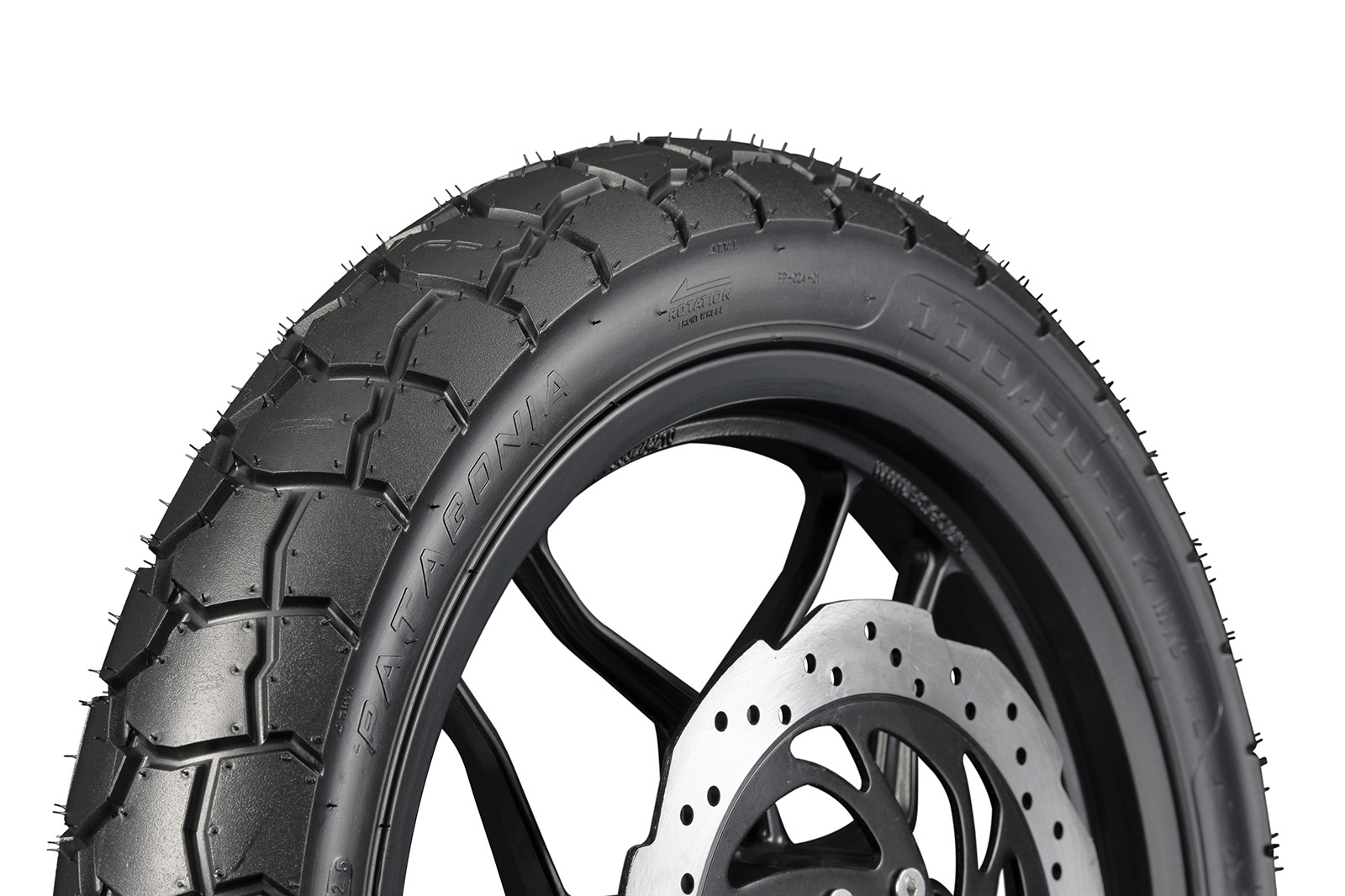 Llanta FP Patagonia 100/80-17 TL vista lateral