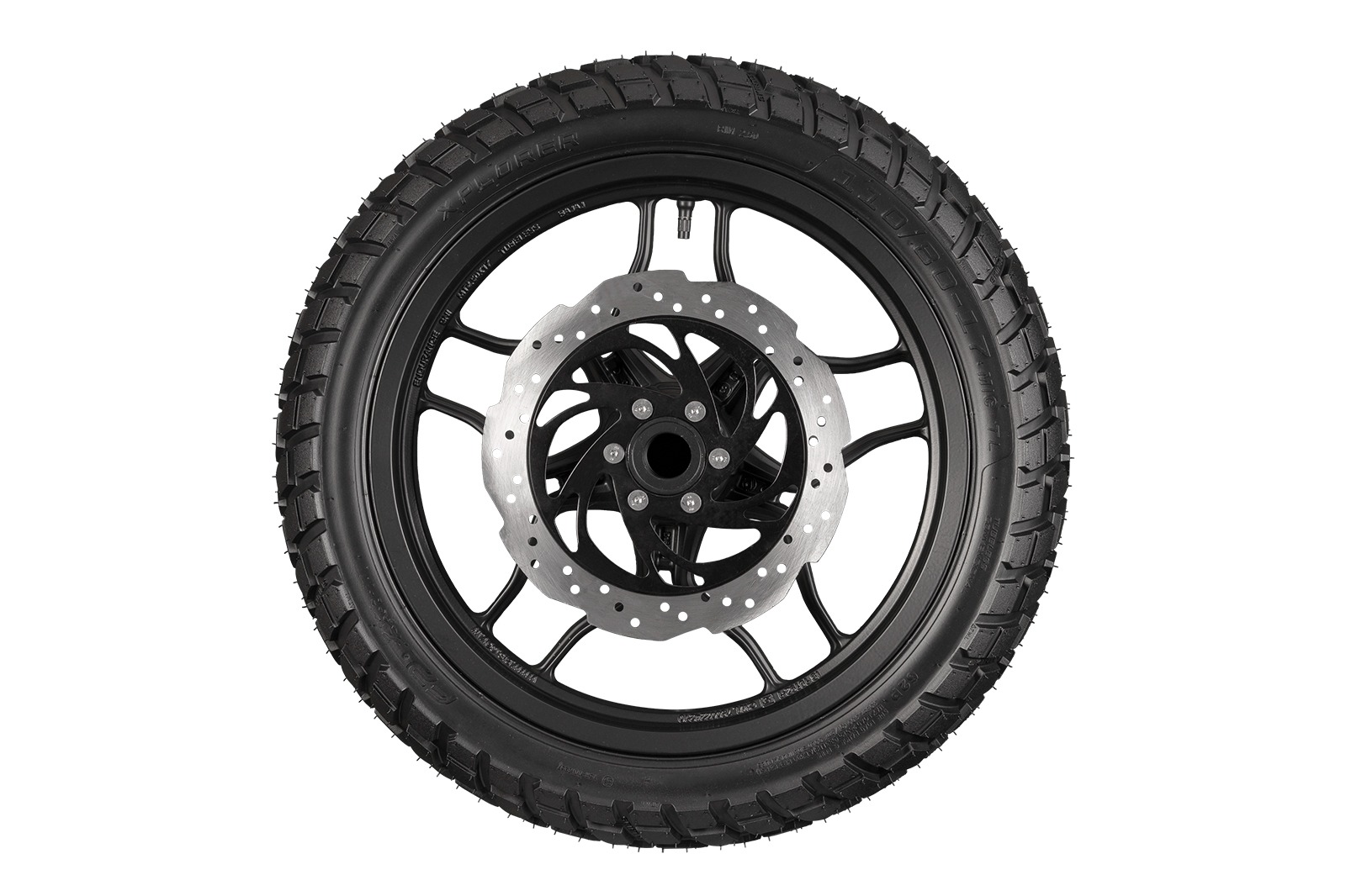 FP Xplorer 110/80-17 TL estabilidad en carretera húmeda