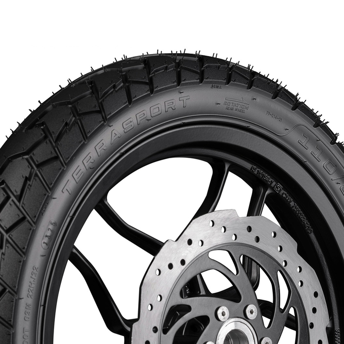 Diseño doble propósito de la llanta FP Terrasport 110/80-17 TL