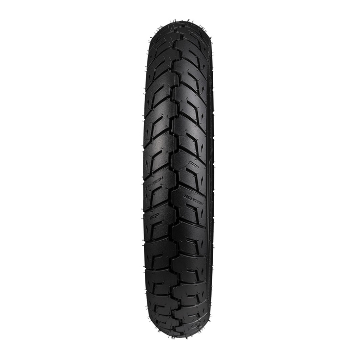 Detalle del labrado de la llanta FP Speedster 110/80-17 TL