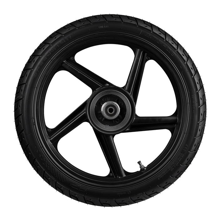 Vista superior de la llanta SPEEDSTER 2.75-18 TL para moto urbana FP Moto