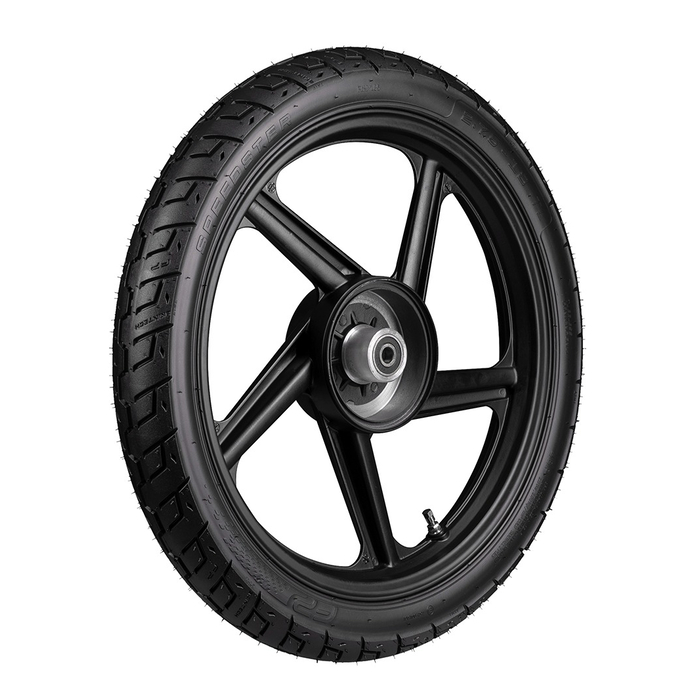 Llanta SPEEDSTER 2.75-18 TL vista en ángulo lateral FP Moto