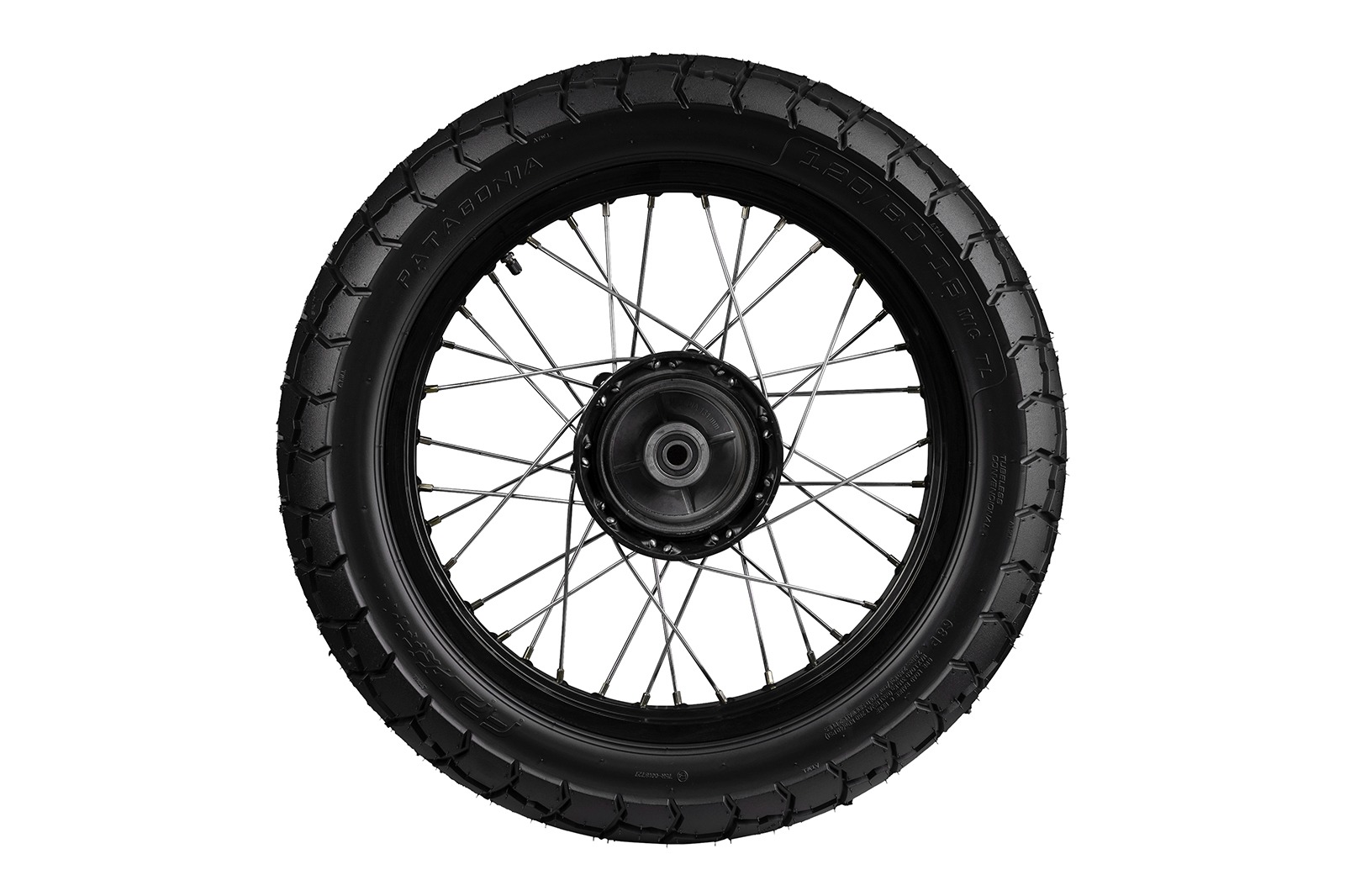 Llanta FP Patagonia 120/80-18 con canalización de agua