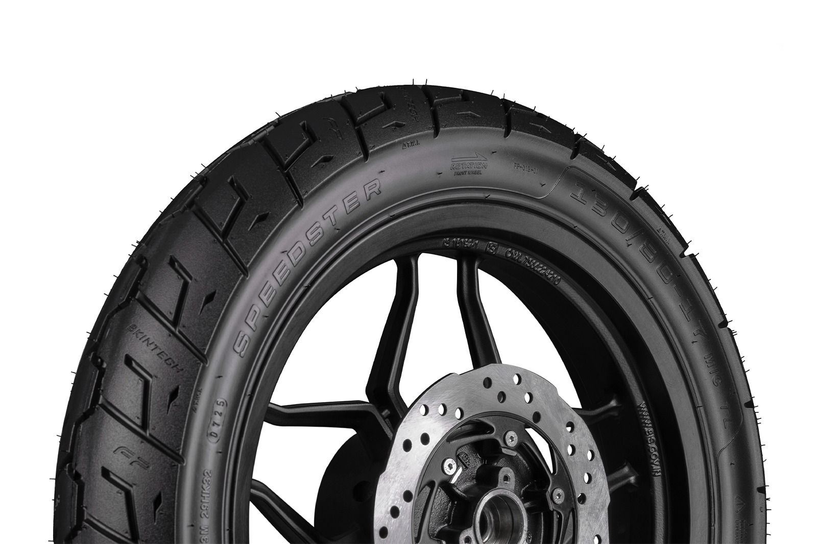 Dise&ntilde;o agresivo de la llanta FP Speedster 130/80-17 TL