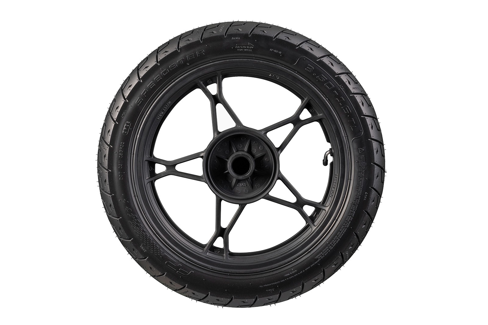 Vista lateral de la llanta FP Speedster 3.50-16 TL