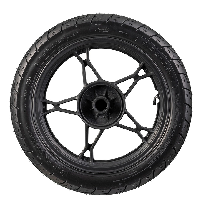 Vista lateral de la llanta FP Speedster 3.50-16 TL
