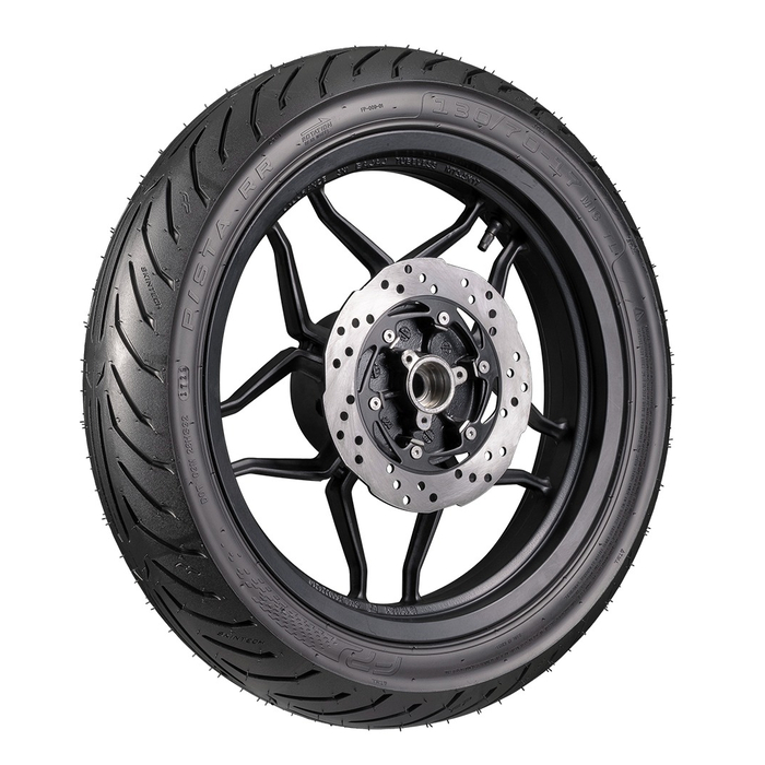 FP Pista RR 130/70-17 TL detalle del labrado deportivo