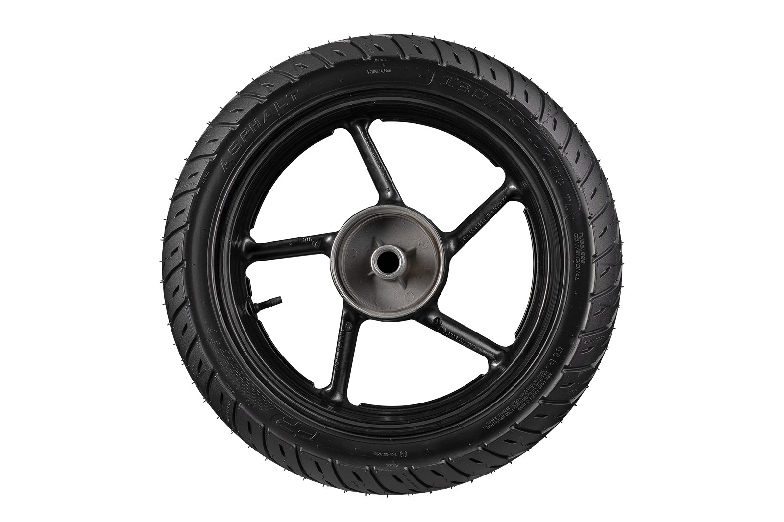 FP Asphalt 130/70-17 TL montada en moto deportiva urbana