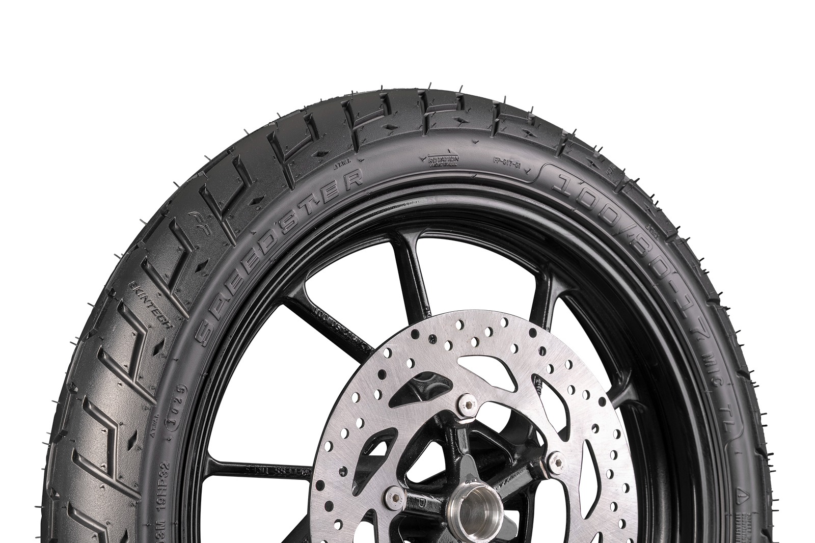 Llanta FP Speedster 100/80-17 TL para moto deportiva