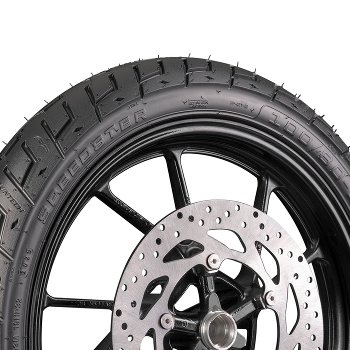 Llanta FP Speedster 100/80-17 TL para moto deportiva