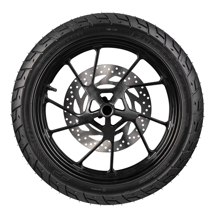 Detalle del labrado de la FP Speedster 100/80-17 TL
