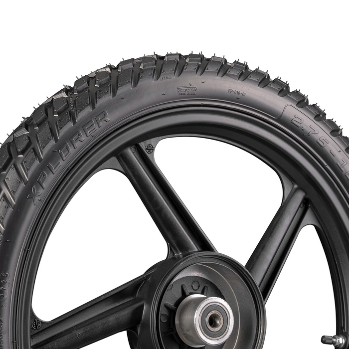 Llanta FP Xplorer 2.75-18 TL detalle del dibujo
