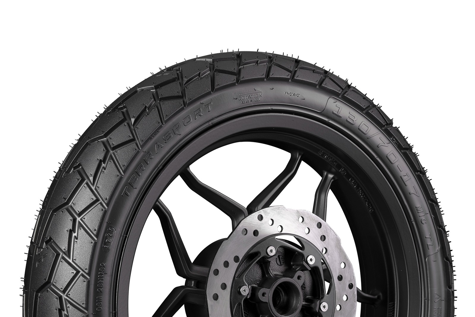 FP Terrasport 130/70-13 detalle del labrado