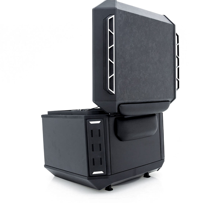 Maleta aluminio continent carbon de 50 litros