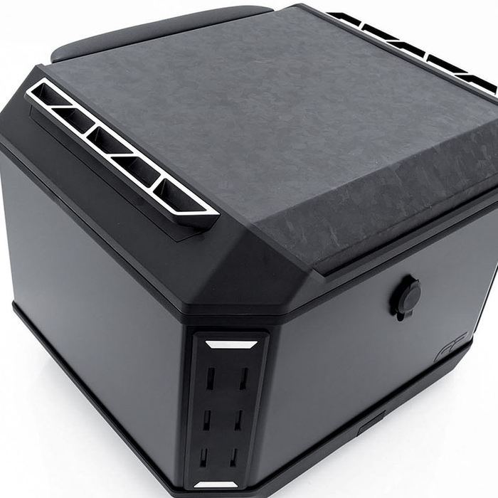 Maleta aluminio continent carbon de 50 litros