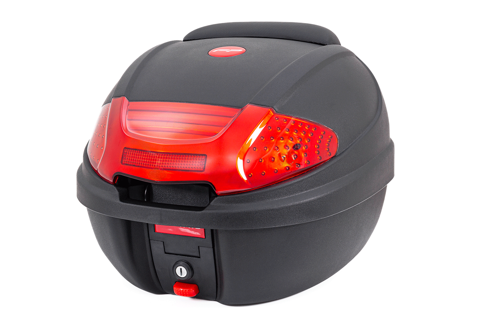 Maletero Case Rojo Para Moto / Un Casco, Maleta para Moto, Maleta Plastica para Casco, Cajuela para Casco, Cajuela para Motocicleta, Cajon de Moto