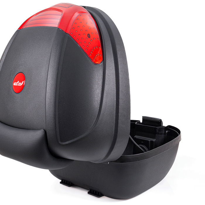 Maletero Case Rojo Para Moto / Un Casco, Maleta para Moto, Maleta Plastica para Casco, Cajuela para Casco, Cajuela para Motocicleta, Cajon de Moto