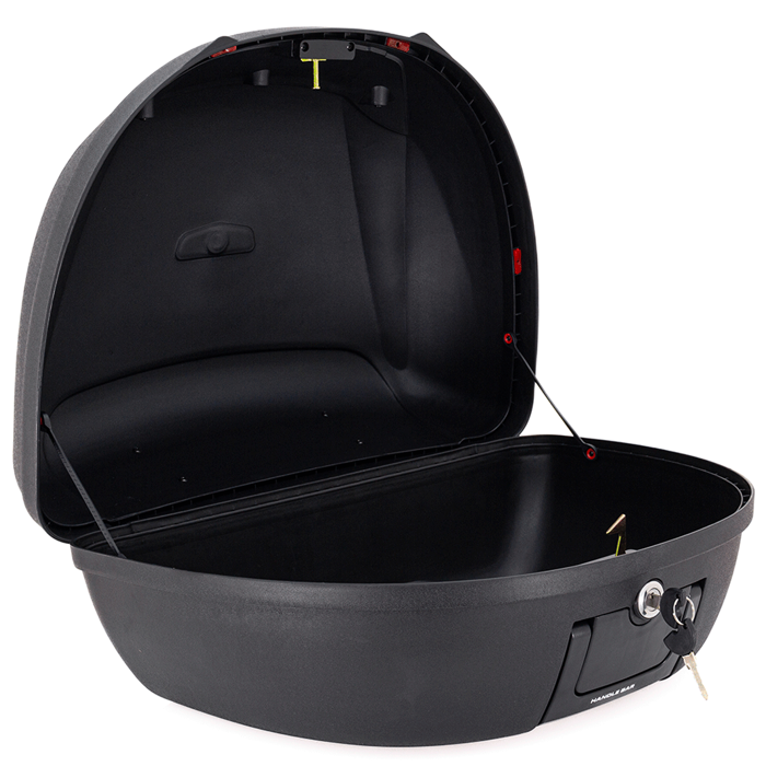Maletero Crosser Rojo Para Moto / Dos Cascos, Maleta para Moto de dos Cascos, Baul de dos Cascos para Moto, Maletero doble de Moto, Maletin de Cascos para Moto, Cajuela de dos Cascos para Moto, Maletero de dos Cascos, Baul para Moto, Baul de Moto de dos C