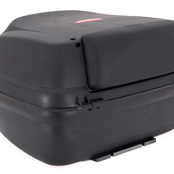 Maletero Nucleon Rojo Para Moto / Un Casco, Maleta para Moto, Maletero Plastico para Moto, Maleta Trasera de Moto, Top Case, Maleta de 40 litros, Maleta para Casco en la Moto, Cajuela de Moto