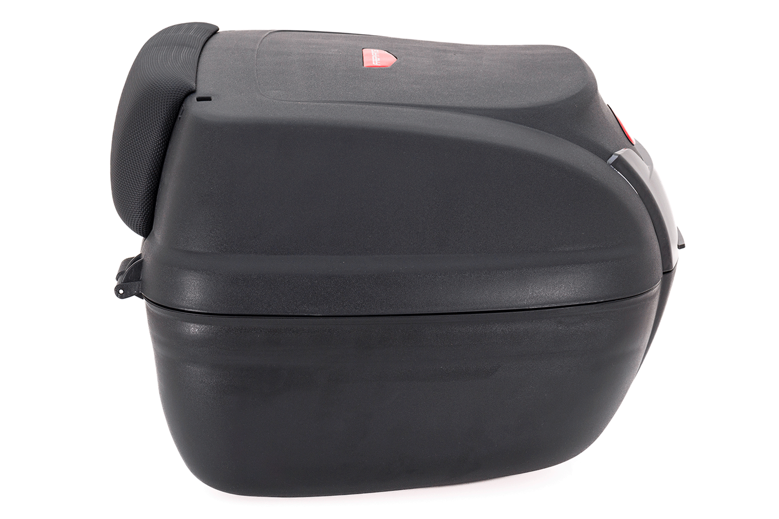 Maletero Nucleon Rojo Para Moto / Un Casco, Maleta para Moto, Maletero Plastico para Moto, Maleta Trasera de Moto, Top Case, Maleta de 40 litros, Maleta para Casco en la Moto, Cajuela de Moto