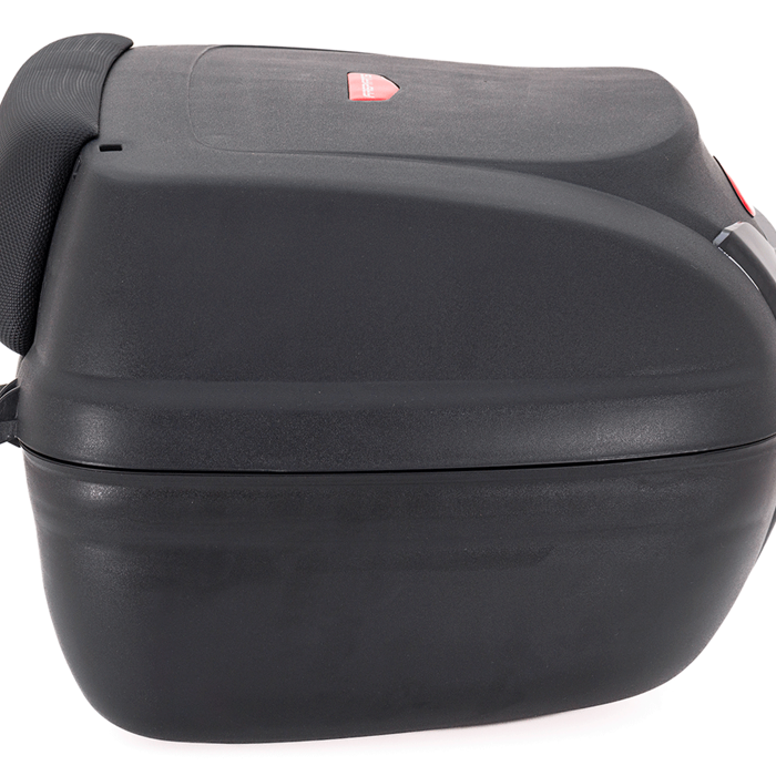 Maletero Nucleon Rojo Para Moto / Un Casco, Maleta para Moto, Maletero Plastico para Moto, Maleta Trasera de Moto, Top Case, Maleta de 40 litros, Maleta para Casco en la Moto, Cajuela de Moto