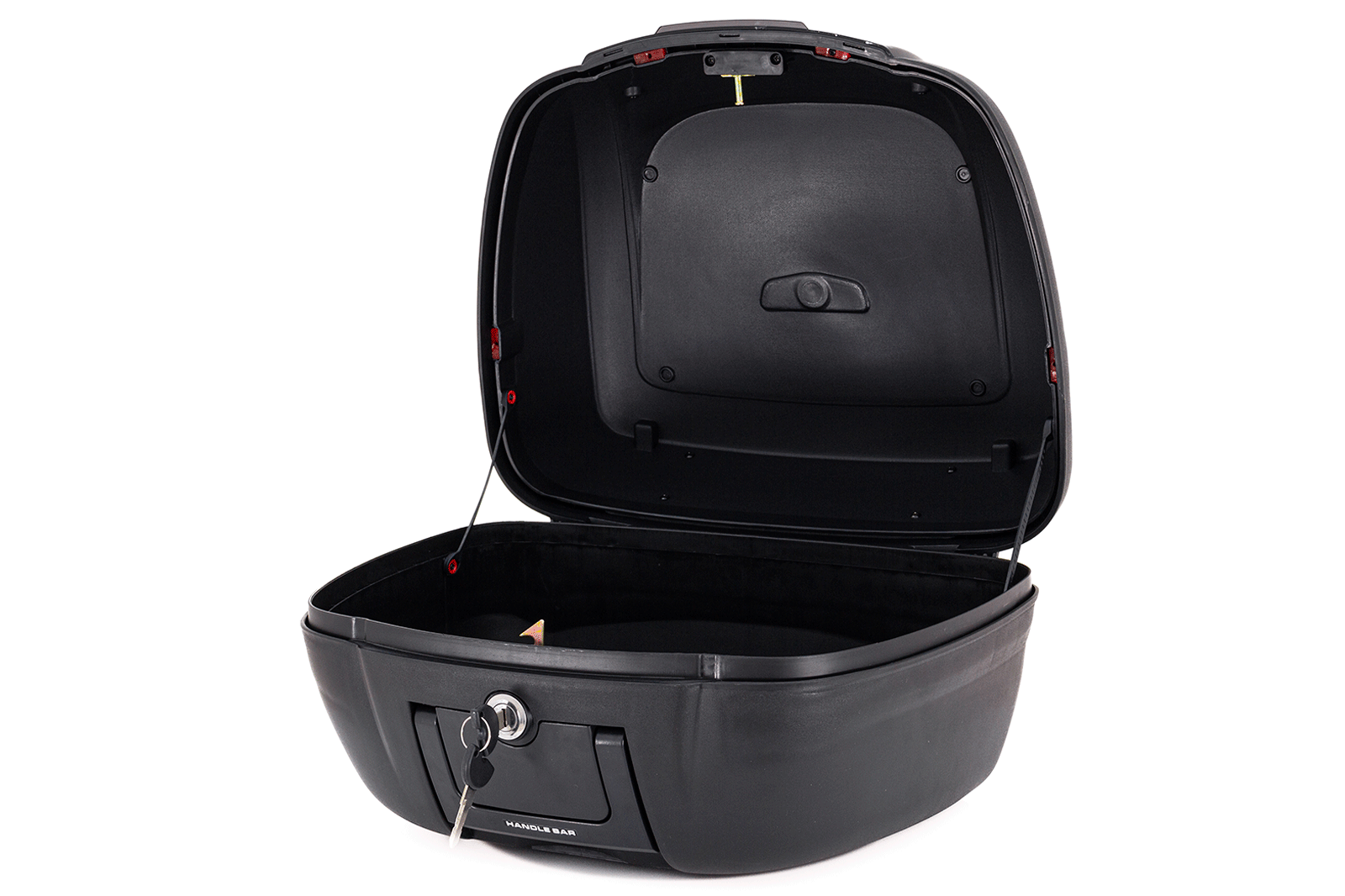 Maletero Nucleon Rojo Para Moto / Un Casco, Maleta para Moto, Maletero Plastico para Moto, Maleta Trasera de Moto, Top Case, Maleta de 40 litros, Maleta para Casco en la Moto, Cajuela de Moto