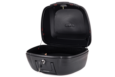 Maletero nucleon negro para moto / un casco