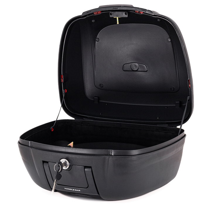 Maletero Nucleon Rojo Para Moto / Un Casco, Maleta para Moto, Maletero Plastico para Moto, Maleta Trasera de Moto, Top Case, Maleta de 40 litros, Maleta para Casco en la Moto, Cajuela de Moto