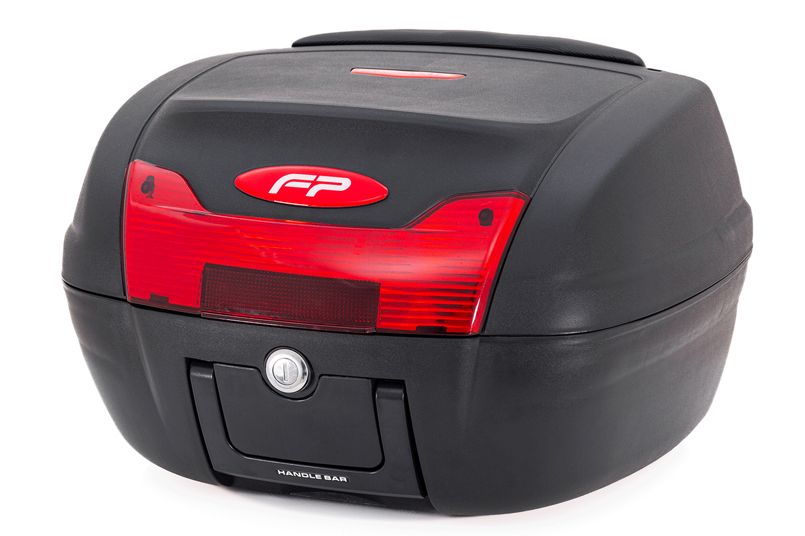 Maletero Nucleon Rojo Para Moto / Un Casco, Maleta para Moto, Maletero Plastico para Moto, Maleta Trasera de Moto, Top Case, Maleta de 40 litros, Maleta para Casco en la Moto, Cajuela de Moto