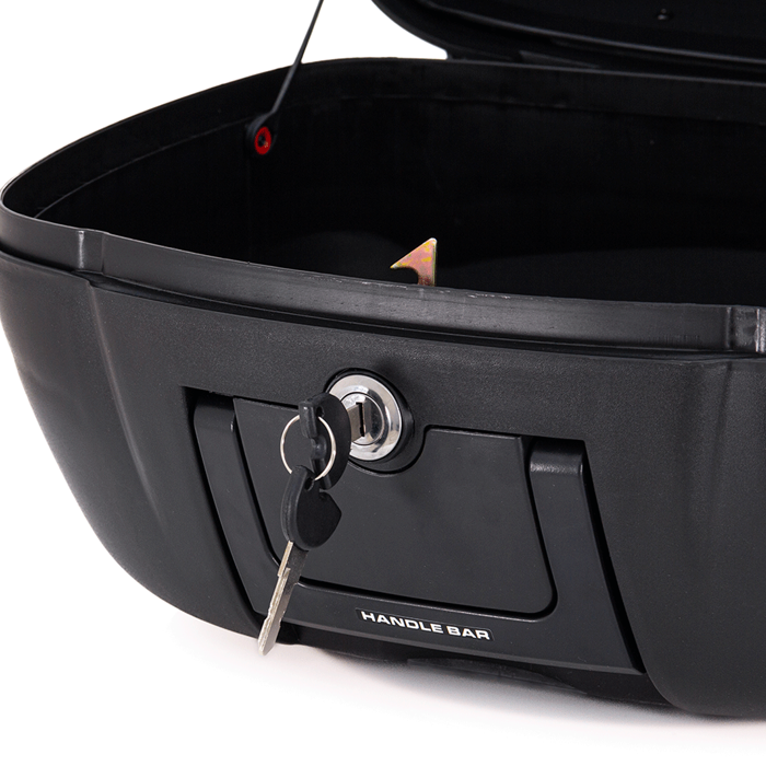 Maletero Nucleon Rojo Para Moto / Un Casco, Maleta para Moto, Maletero Plastico para Moto, Maleta Trasera de Moto, Top Case, Maleta de 40 litros, Maleta para Casco en la Moto, Cajuela de Moto