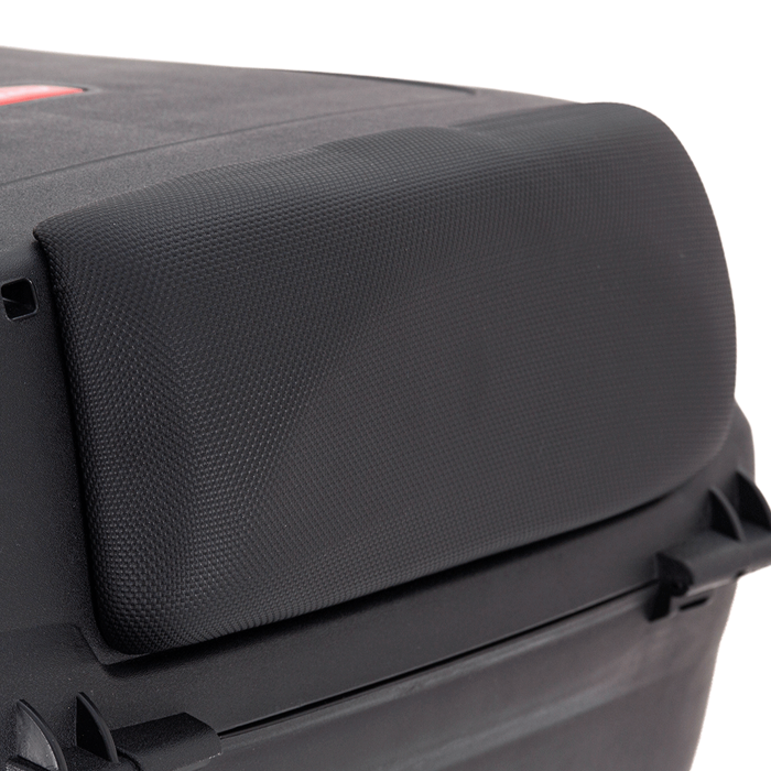 Maletero Nucleon Rojo Para Moto / Un Casco, Maleta para Moto, Maletero Plastico para Moto, Maleta Trasera de Moto, Top Case, Maleta de 40 litros, Maleta para Casco en la Moto, Cajuela de Moto